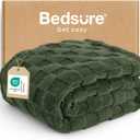 Bedsure GentleSoft Olive Green Spring Throw Blanket for Couch - Super Soft Cozy Blankets Gifts for Kids Girls, Cute Small Fleece Throws for Bedroom Home Decor, 50x70 Inches, Throw XL