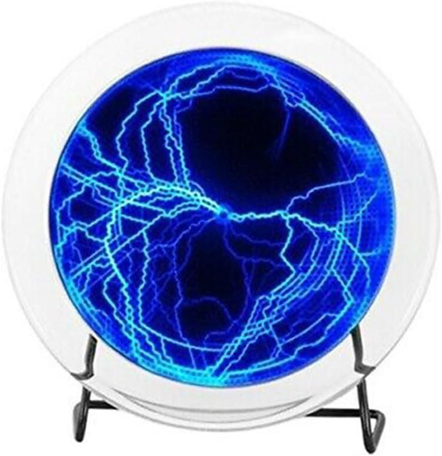BetterJonny - 6" Plasma Plate Lumin Disk Light Show Party Home Decor Respond to Music or Touch (Blue)