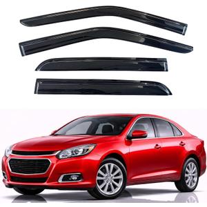 KPY Rain Guards Fit for 2013-2015 Chevrolet/Chevy Malibu, Out-Channel Window Visors Vent Wind Deflectors 4PC, Car Accessories for 2016 Malibu Limited