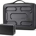 DOMISO Laptop Hard Case 15-16 inch Waterproof Shockproof Hard Shell Laptop Sleeve with Handle & Storage Pocket, Compatible with MacBook, HP, Dell, Black