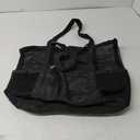 Beach Bag - Mesh Tote Bag Beach Vacation Clothes for Women Pool Bag for Travel Pool Family Cruise Essentials 2025 Black