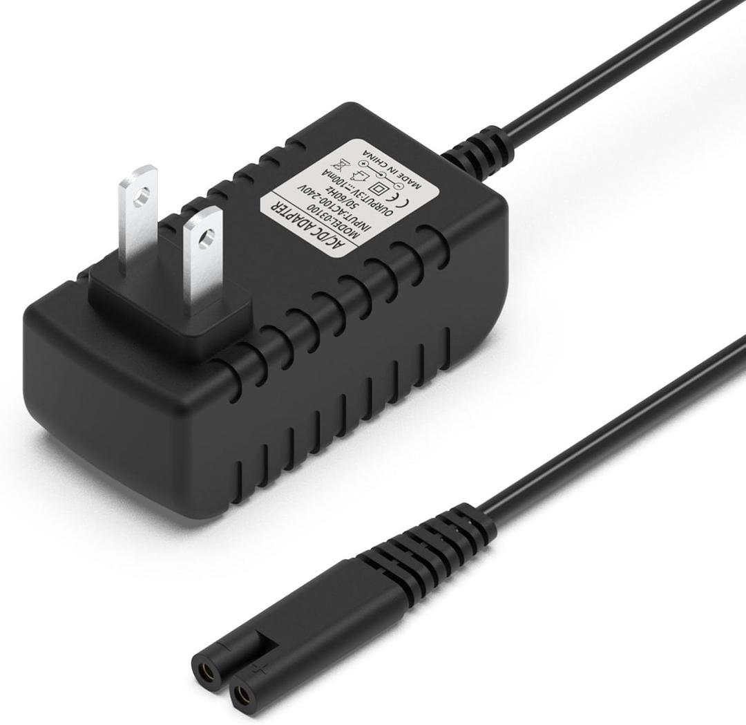 Charger for Waterpik Cordless Water Flosser Cord Replacement for Waterpik WP360 WP360W WP360C WP400 WP440 WP440C WP450 WP462 WP462W WP468 WF13 WP100 Series 3V USB Portable Charging Cable 3V 5FT Black