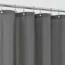 ALYVIA SPRING Stall Fabric Shower Curtain Liner Waterproof - Soft & Lightweight Small Shower Curtain with Magnets for Narrow Stall Size, Machine Washable - 36x72, Dark Gray