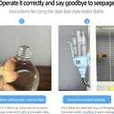 Guinea Pig Water Bottle, Small Animal Plastic Buckle no drip Glass Water Dispenser, Suitable for Hamsters, pet Rabbits, Rats, Mouse, Totoro, Hedgehogs (Blue)