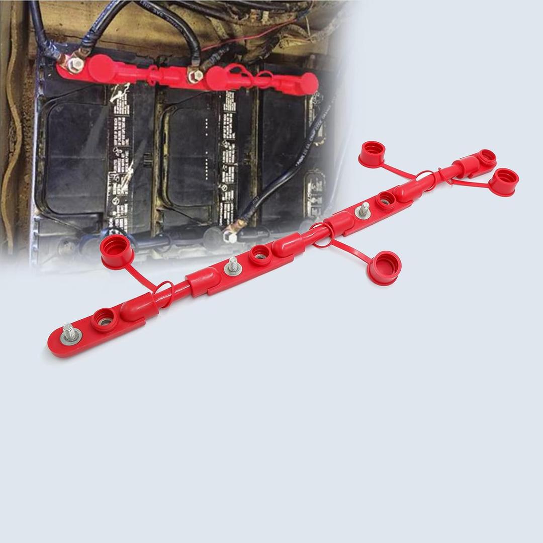 partsPTT Overmolded Multi Group 31 8" 1/0 4 Battery Cable for Truck Marin Boat Yachet RV Caravan Battery Motor Trailer Bus - Red Positive
