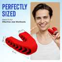 Double Chin Reducer Jaw Exerciser - Jawline Sculptor and Face Slimmer for Women and Men - Encourages Jaw Movement and Aids in Natural Jaw Function - Ideal for Mewing Practice, Red