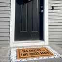 MELODADDY Funny Welcome Doormat for Indoor Entry 18"(W) x 30"(L) Mmat for Entrance Way Indoor Hello Mats for Front Door Novelty House Warming Gift Mat Welcome MatYes Amazon This House Again, 2 Pack