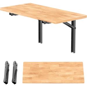 WALMANN Space Saving Wall Mounted Folding Workbench, Heavy Duty Folding Wall Table/Desk for Garage, Workshop, Holds Up to 550 lbs(Tabletop Size: 47.25 x 22.75inch)