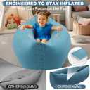 Sensory Chair Inflatable Peapod Canoe, 60" Sensory Pod Sitting for Autistic Children, Therapy Pea Pod for Children, Sensory Peapod Includes Electric Air Pump, Green