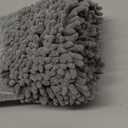 OLANLY Bathroom Rugs 24x16, Extra Soft Absorbent Chenille Bath Rugs, Rubber Backing Quick Dry, Machine Washable Bath Mats for Bathroom Floor, Tub and Shower, Home Decor Accessories, Grey