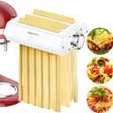 Pasta Attachment for KitchenAid Stand Mixer, 3 in 1 Set Pasta Maker KitchenAid Attachment Includes Spaghetti Cutter, Pasta Sheet Roller and Fettuccine Cutter, Attachment for Kitchen aid Mixers