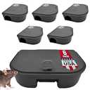 Exterminators Choice - 2 Pack Large Rat Bait Station Boxes with 1 Key - Heavy Duty Mouse Trap Poison Holder - Great for Catching Rats and Mice - Pest Control - Durable and Discreet
