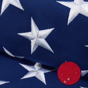 American Flag 3x5 FT,Weatherproof Heavy Duty Polyester Canvas Flags Ultra Durable Tear-Resistant, Deluxe Embroidered Stars & Sewn Stripes, Perfect for Outdoor Use with Brass Grommets