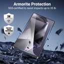2 x Lunivop 2 Pack Clear for Samsung Galaxy S25 Ultra Clear Screen Protector 6.86 ''Tempered Glass with FingerPrint Film Slim Auto Dust-Elimination Installation Bubble Free Anti-Scratch (transparent)