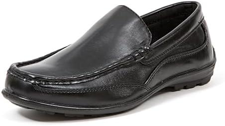 Deer Stags Boy's Booster Driving Moc Slip-On Loafer Flats Dress Shoes 5M