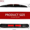 2 PCS Car Bumper Protector Strip, Reflective Anti-collision Protector for Safety Warning, Foldable Waterproof Guard Strip, Self-adhesive Scratch Cover Decorative Film (Fluorescence Red)