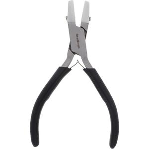 The Beadsmith Double Nylon Jaw Chain Nose Pliers, 4.75 inches (120mm), Black PVC Comfort Grip Handle, with Double Leaf Spring, protects wire when bending and looping