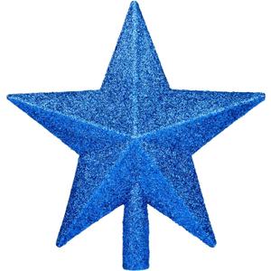 Christmas Tree Topper, 7.48Inch Christmas Star Tree Topper Large Star Tree Toppers Xmas Decorations for Xmas Party (Dark Blue)