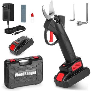 Wood Ranger Power Shears, Professional Garden Cutting Tool with Case, Battery and Charger (1 Battery & 1 Scissor head), Pack of 3