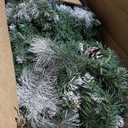 DWVO Prelit Christmas Tree 6ft with 56 Pine Cones & White Pine Needle, Atificial Tree with 250 LED Lights, Full Green Xmaxs Trees with 946 Metal Hinged Branch Tips & Stand Remote Controlled