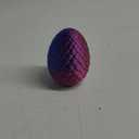 TBOLINE 3D Printed Dragon Egg, 3D Printer Articulated Crystal Animals Fidget Toy for Teen Boy Kid, Easter Mythical Pieces Dragon in Egg, Dinosaur Eggs Toy Laser Violet-12inch