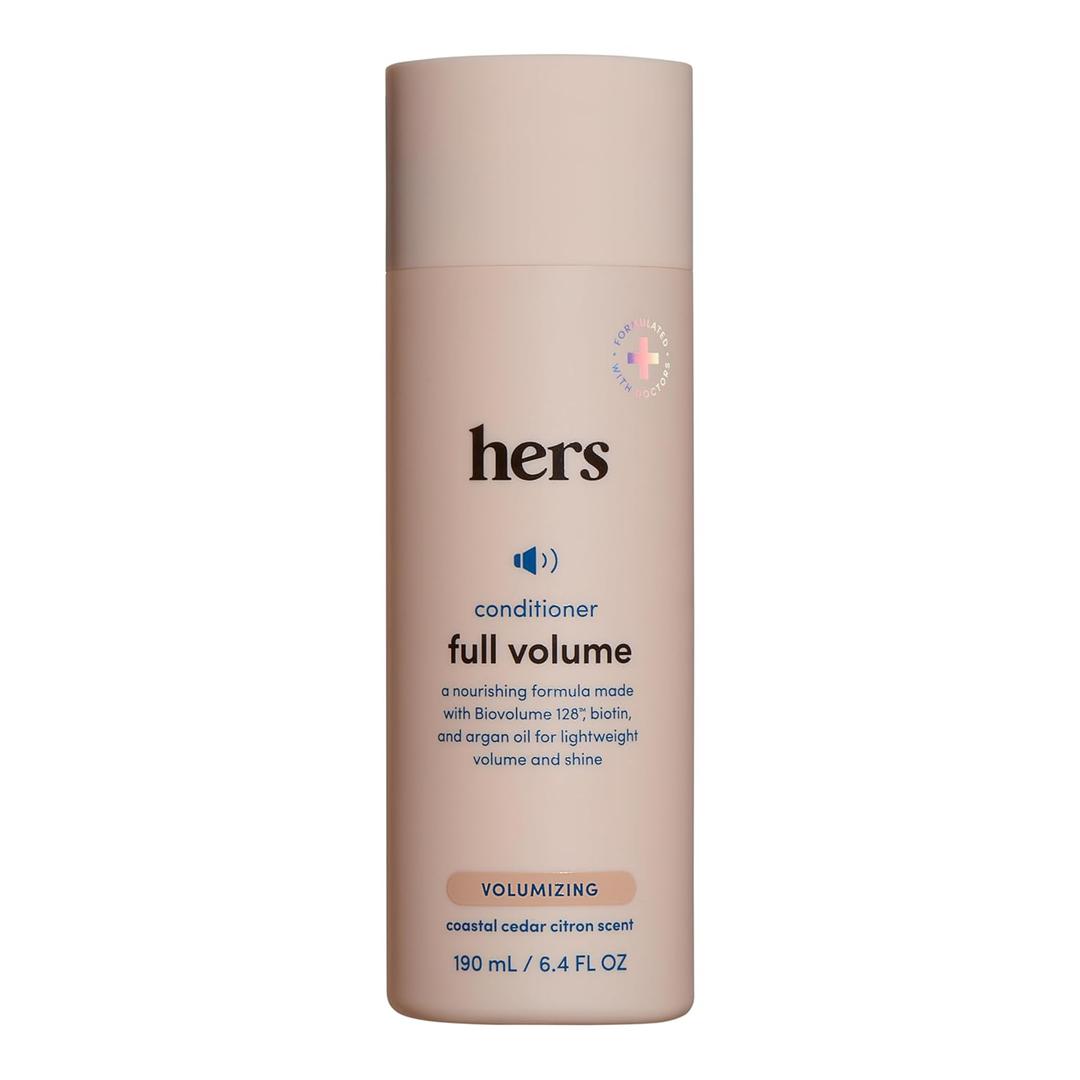 HIMS hers Full Volume Conditioner - Volumizing Conditioner for Women with Biotin - Adds Lightweight Volume, Shine & Bounce - Coastal Cedar Citron - 6.4 fl oz