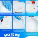 Tub and Tile Refinishing Kit, 36oz Tile Paint Bathtub Paint White for DIY Bathroom Resurfacing, Ceramic/Porcelain Tiles, Glass and Marble Sinks Waterproof,Scratch Resistant, Low Odor (Tools in Bucket)