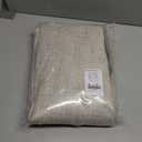 NICETOWN 100% Blackout Linen Curtains 90" Long for Bedroom, Thermal Insulated Living Room Curtains with Liner, Farmhouse Style Linen Blend Window Draperies for Dining Room (2 Panels, 52" W, Natural)