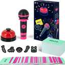 Party Game-Ultimate Music Trivia Challenge for 2-10 Players, New Music Version of Family Card Game,125 Lyric Cards, Microphone & Games Board, Perfect for Adults & Music Lovers' Games Night