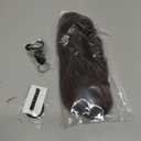 SEIKEA Cheer Ponytail Hair Piece, 14" Curly Cheerleader Hairpiece Ponytail Extension for Cheerleader Competition, Dance Black Brown with Deep Brown Highlights