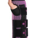 ABYON Carpal Tunnel Wrist Brace Night Support – Wrist Splint for Pain Relief, Tendonitis, Arthritis, Sprains – Lightweight, Breathable Padded Hand Brace for Men & Women, Left Hand (Small,Black/Pink)