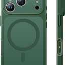TAURI for iPhone 17 Pro Case, Compatible with MagSafe, (Full Camera Protection) Camera Control Cover Solid-Color Matte Magnetic Phone Case for 17 Pro 6.3", Green