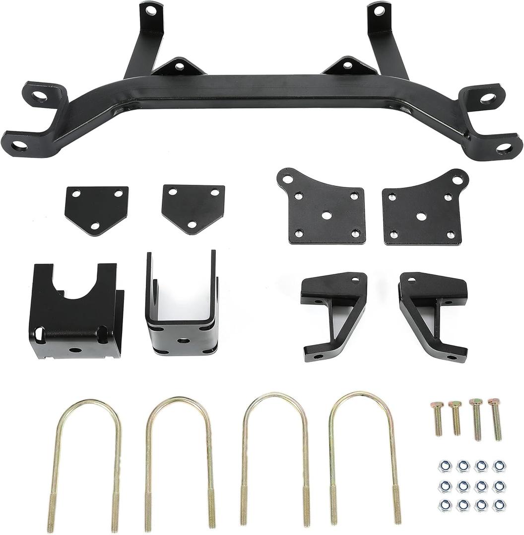ECOTRIC 5" Drop Axle Golf Cart Lift Kit Compatible with 1994-2001.5 EZGO TXT/Medalist Golf Carts Gas Models