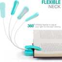 Vekkia Rechargeable Book Light for Reading in Bed, 3 Color x 3 Brightness, Lightweight Reading Light, Up to 70 Hours Lighting, Great for Readers, Travel (Blue)