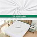 Biscaynebay Decorative Box Spring Cover King & Cal King Size, White Luxurious Jersey Knitting Stretchy Wrap Around 4 Sides Bed Skirt for Home/Hotels, Easy Fit Wrinkle & Fade Free Machine Washable