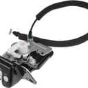 X AUTOHAUX Rear Liftgate Door Lock Actuator with Cable for Dodge Grand Caravan 2008-2017 for Dodge Journey 2009-2018 for Jeep Grand Cherokee 08-13 Tailgate Latch Assembly No.4589243AB Black
