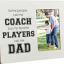 Coach Dad Gifts for Father Picture Frame from Daughter Son, 4x6 Inch Photo
