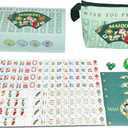 American Mahjong Classical Chinese Design Set 1.2-inch 160 Acrylic High-Grade Mah-Jongg Tiles