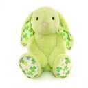 WEIGEDU Green Rabbit Bunny Stuffed Animal Plush Toy with Floppy Ears & Shamrock Print for Kids, Boys, Girls, Babies - Perfect, St. Patrick's Day, Birthday, Easter, Christmas, Bedtime Gift