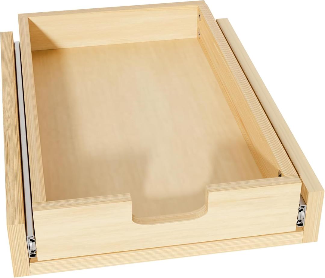 Pullout Cabinet Organizer, 11''W21''D3''H Slide Out Shelves for Kitchen Cabinets, Pull out Drawers for Kitchen Cabinets, Pantry, Bathroom, & Storage Organization