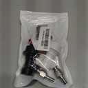 Ball Lock Keg Post Quick Disconnect Set, Corny Keg Connectors, 1 Pair Homebrew Stainless Corny Keg Post 19/32-18 Female Thread Keg Gas Liquid Post and 1 Pair Keg Post Fittings with Hose Clamps