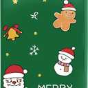 ANNA QUEEN Merry Christmas Luggage Cover, Holiday-Themed Protector with Santa, Gingerbread & Snowman, Stretchable & Washable Travel Sleeve for 20-34 Inch Luggage (#28)