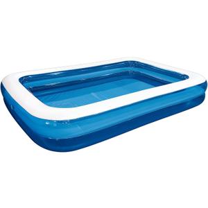 Inflatable Swimming Pool Outdoor Lawn Ground Rectangular Swimming Pool for Kids or Adults (Max 103x69x203 Inch)
