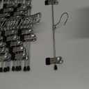 IEOKE Pant Hangers, 50 Pack Skirt Hangers with Clips Metal Trouser Clip for Shorts Heavy Duty Ultra Thin Space Saving (Black)