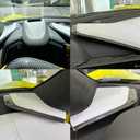 Center Console Dashboard Panel Trim for Corvette C8 Z51 Z06 E-Ray Stingray HTC Coupe 2020 2021 2022 2023 2024 2025, Real Carbon Fiber for Corvette C8 Interior Trim (Black Carbon Upper Dashboard Trim)