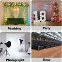 Hecis Pipe and Drape Backdrop Stand,8ft x 10ft Backdrop Stand, Adjustable Metal Heavy Duty Wedding Background for Parties Birthday Party Baby Shower Wedding Decorations