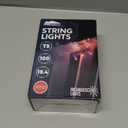 Joiedomi Christmas Lights Outdoor, 100 Count Christmas Tree Lights Indoor, 19.4FT Red String Lights with White Wire, Xmas Decorations for Dorm Classroom Bedroom Holiday Wedding Party