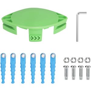 THTEN 2900719 Trimmer Blades Head Compatible with Greenworks 2101602 2101602A STBA40B210 2101602 ST40B410 BST4000 String Trimmer,16 Pack