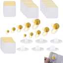 15PC Round Ball-Shaped Belly Button Plug Belly Button Shaper Post Tummy(10 Different Sizes) and 30pc Breathable Belly Button Patch