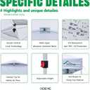 Acepic 10x10 Pop Up Canopy Tent with Sidewall & 6 Pockets,White,10 * 10 pro